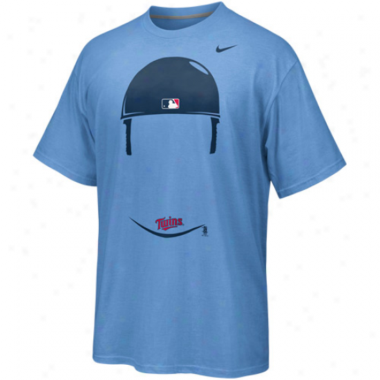 Nike Joe Mauer Minnesota Twins Hair-itage Idler T-shirt - Light Blue