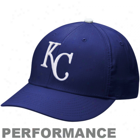 Nike Kansas City Royals Dri-fit Practice Adjustable Hat - Royal Blue