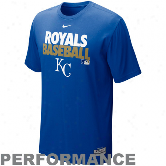 Nike Kansas City Royals Graphic Dri-fit Performance T-shirt - Royal Blue