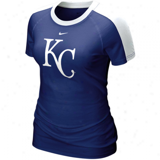 Nike Kansas City Royals Ladies Royal Blue 2011 Centerfield T-shirt