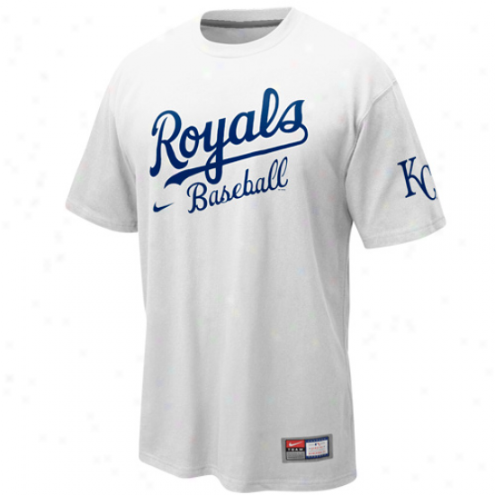 Nike Kansas City Royals Practice T-shirt - White