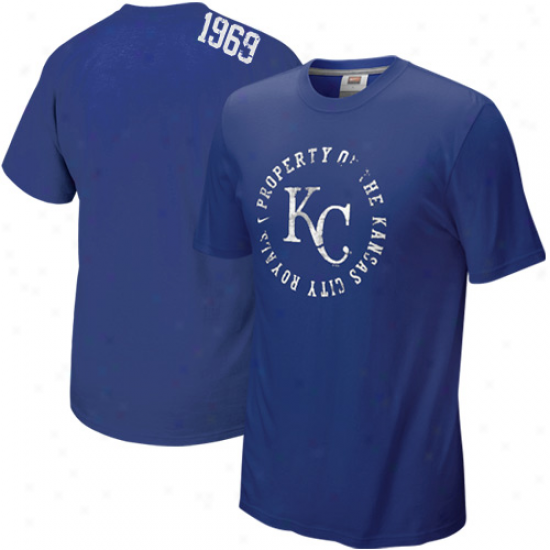 Nike Kansas City Royals Royal Blue Around The Horn T-shirt