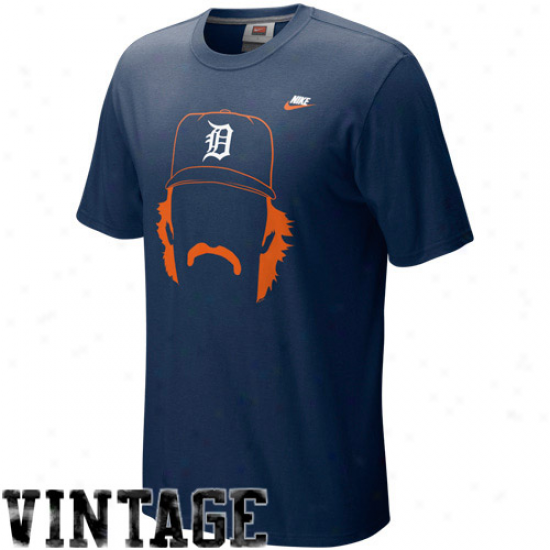 Nike Kirk Gibson Detroit Tigers Hair-itage T-shirt - Nav Blus