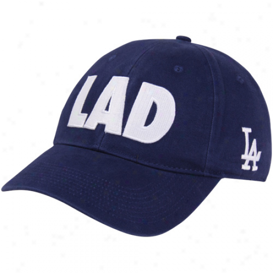 Nike L.a. Dodgers Alpha Flex Fit Hat - Navy Blue