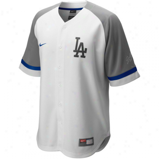 Nike L.a. Dodgers Baseball Fan Jerseyw-hite