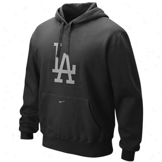 Nike L .a. Dodgers Black Seasonal Pullover Hoody Swatshirt