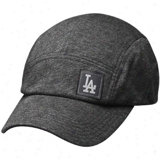 Nike L.a. Dodgers Gray Five Panel Newsboy Unisex Adjustable Hat