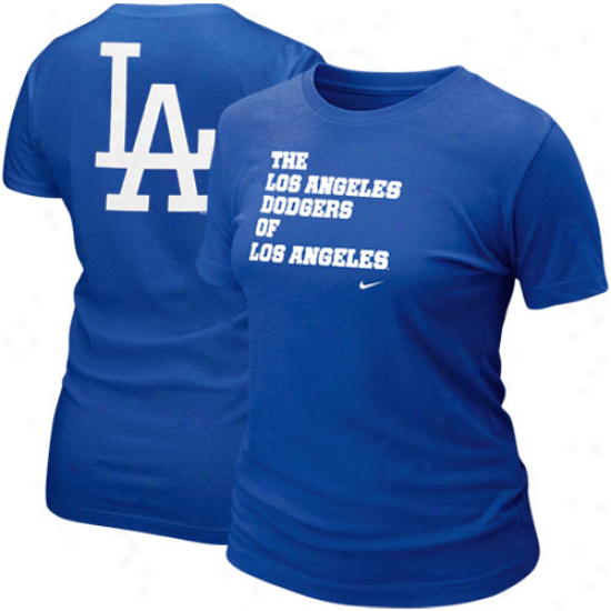 Nike L.a. Dodgers Ldaes Topical T-shirt - Dodger Blue