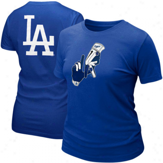 Nike L.a. Dodgers Ladies Local T-shirt - Royal Blue