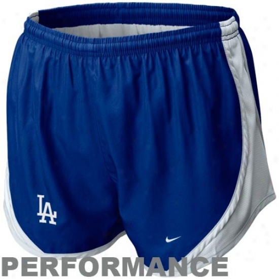 Nike L.a. Dodgers Ladies Royal Blue Mlb Temoo Performance Shorts