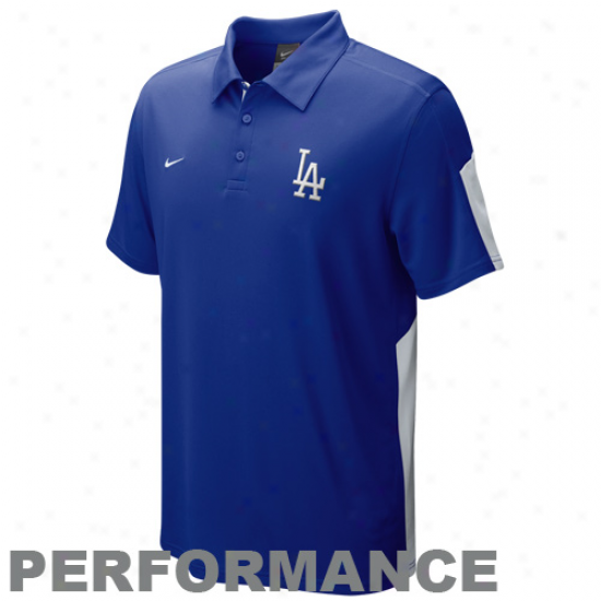 Nike L..a. Dodgers Royal Blue Classic Performance Polo