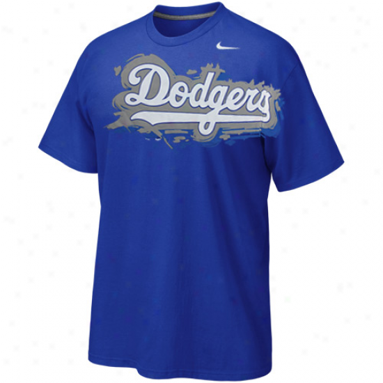 Nike L.a. Dodgers Royal Blue Soul T-shirt