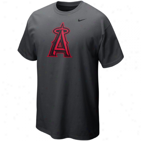 Nike Los Angeles Angels Of Anaheim 2012 Logo T-shirt - Graphite