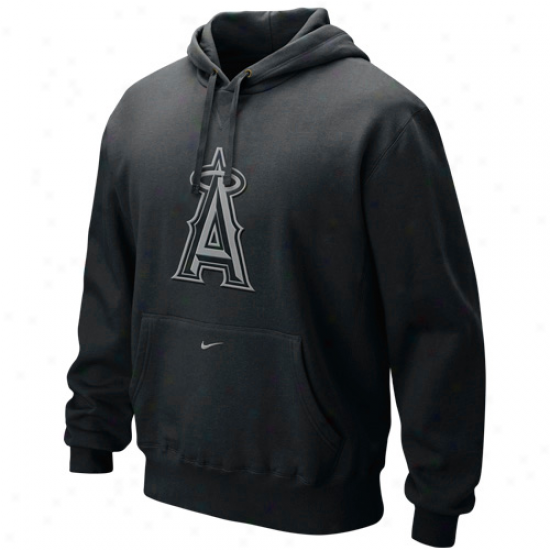 Nike Los Angeles Angels Of Anaheim Black Seasonal Pullover Hoody Sweatshirt