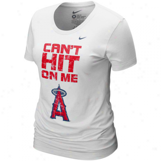 Nike Los Angeles Angels Of Anaheim Ladies Happy Can't Hit On Me T-shirt