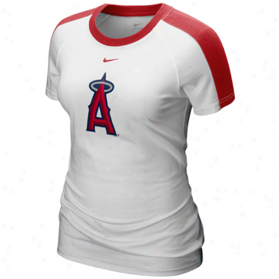 Nike oLs Angeles Angels Of Anaheim Ladies White 2011 Centerfield T-shirt