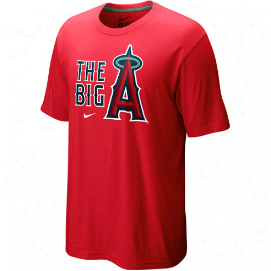 Nike Los Angeles Angels Of Anaheim Red Local T-shirt-