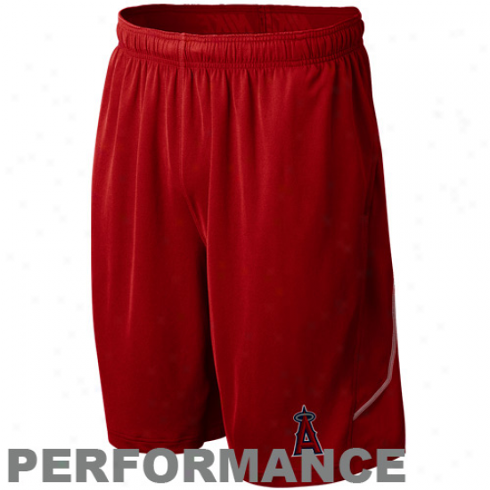 Nike Los Angeles Angels Of Anaheim Red Mlb Authentic Collection Performance Training Shorts