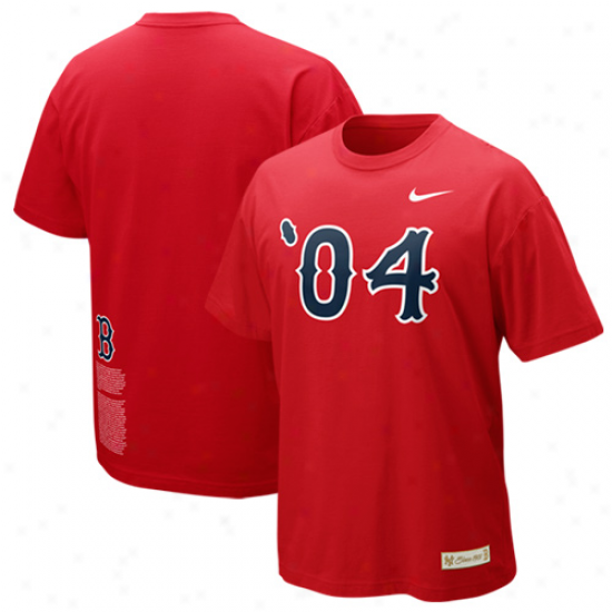 Nike Majestic Boston Red Sox '04 Rivalry Tri-blend T-shirt - Red