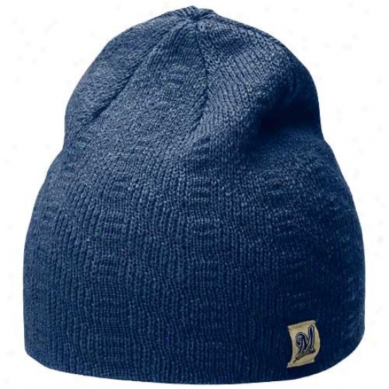 Nike Milwaukee Brewers Ladies Navy Blue Knit Beanie