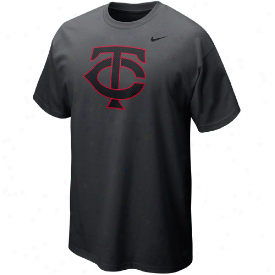 Nike Minnesota Twins 2012 Logo T-shirt - Graphite