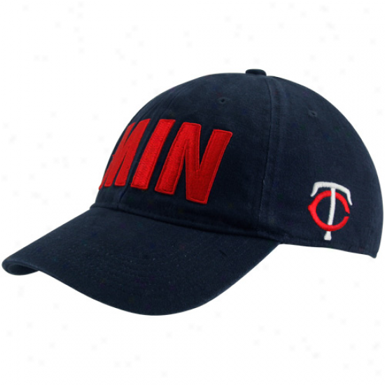 Nike Minnesota Twins Alpha Flex Fit Ha - Navy Blue