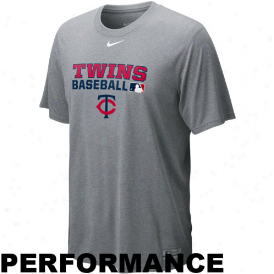 Nike Minnesota Twins Ash Team Issue Legend Performance T-shirt
