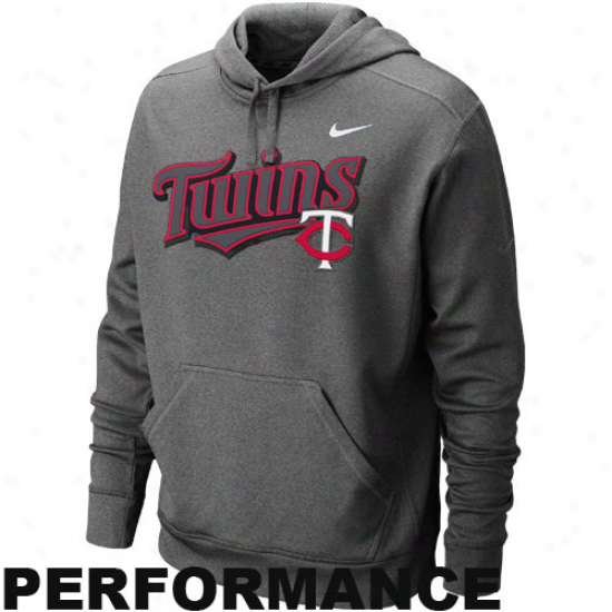 Nike Minnesota Twins Charcoal Ko Accomplishment Pullover Hoodie Sweatshirt