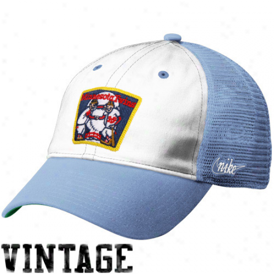 Nike Minnesota Twins Heritage 86 Vintage Relaxex Adjustable Trucker Cardinal's office - Light Blue-white