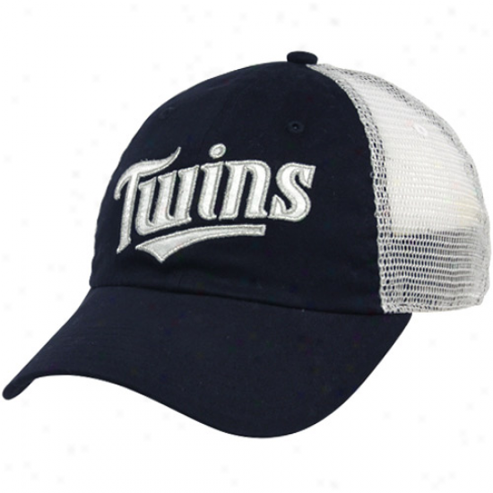 Nike Minnesota Twins Ladies Navy Blue Heritage 86 Meah Back Adjustable Hat