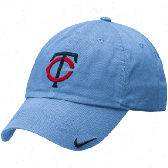 Nike Minnesota Twins Light Blue Heritage 86 Relaxed Stadium Adjustable Hat