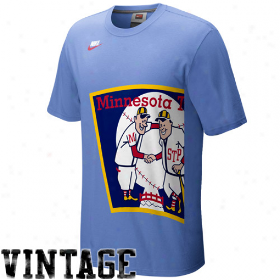 Nike Minnesota Twins Light Blue In The Zone Cooperstown T-shirt