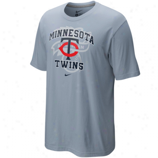 Nike Minnesota Twins Light Blue Team Arch T-shirt