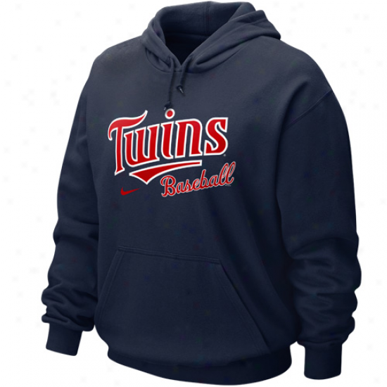 Nike Minnesota Twins Navy Blue Gamer Hoody Sweatshirt