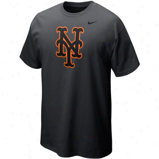 Nike New York Mets 2012 Logo T-shirt - Graphite