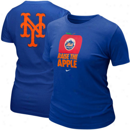 Nike Nsw York Mets Ladies Local T-shirt - Royal Blue-