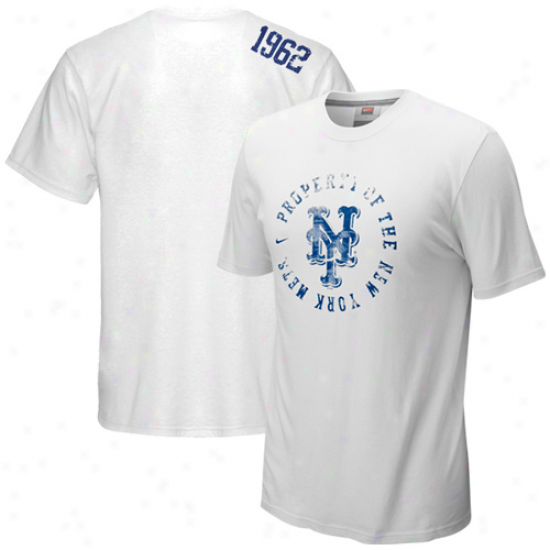 Nike New York Mets White Around The Horn T-whirt