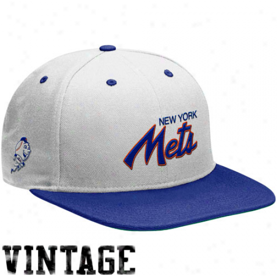 Nije Just discovered York Mets White-royal Blue Cooperxtown Performance Snapback Hat