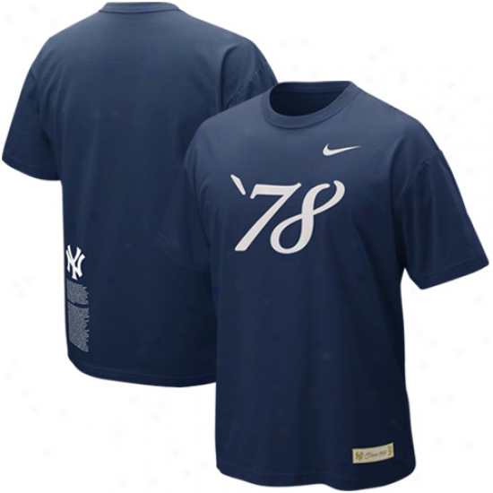 Nike New York Yankees '78 Rivalry Tri-blend T-shirt - Navy Blue