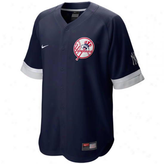 Nike New York Yankees Baseball Fan Jersey - Navy Blue