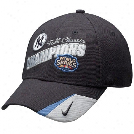 Nike New York Yankees Charcoal 2009 World Series Champions Celebration Adjustable Hat