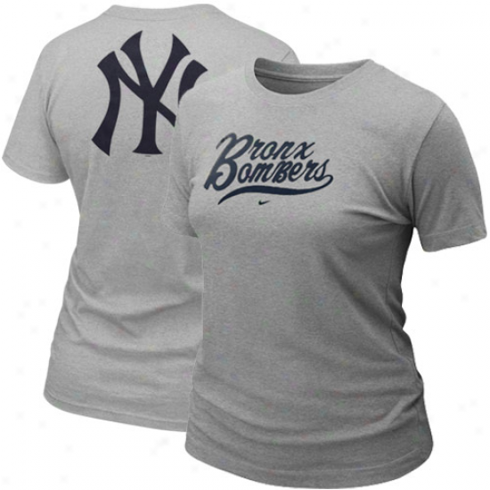 Nike New York Yankees Ladies Ash Local T-shirt