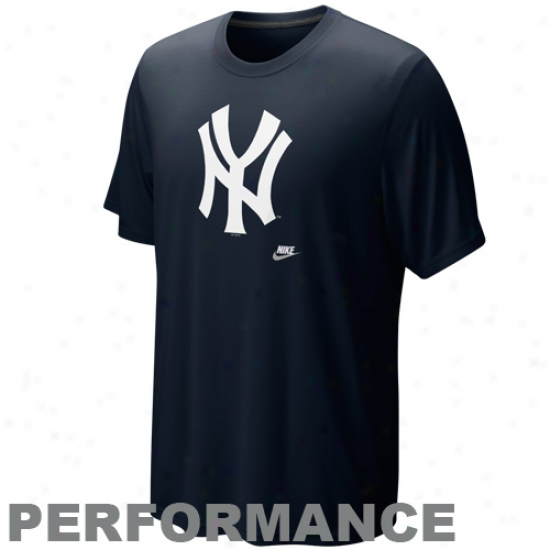 Nike New York Yankees Navy Melancholy Dri-fit Legend Vintage Accomplishment T-shirt
