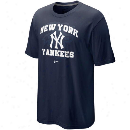 Nike New York Yankees Navy Blue Team Arch T-shirt