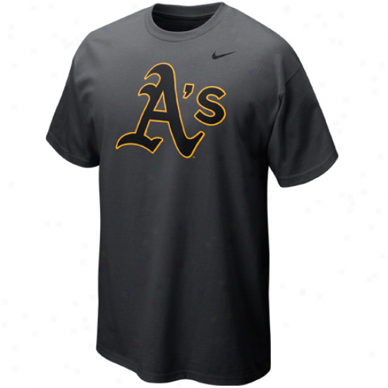 Nike Oakland Athletics 2012 Logo T-shirt - Graphite