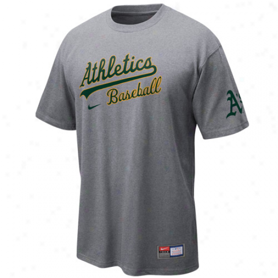 Nike Oakland Athletics Ash 2011 Mlb Practice T-shirt