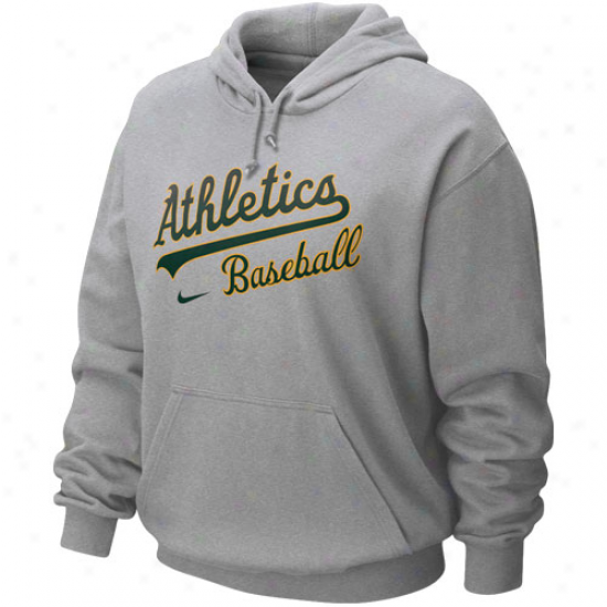 Nike Oakland Athletica Ash Gamer Hoody Sweatshirt