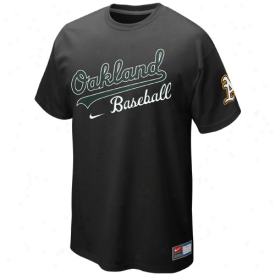 Nike Oakland Athletics Away Practice T-shirt - Dark