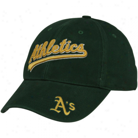 Nike Oakland Athletics Verdant Legacy 91 Washed Logo Swoosh Flex Fit Hat