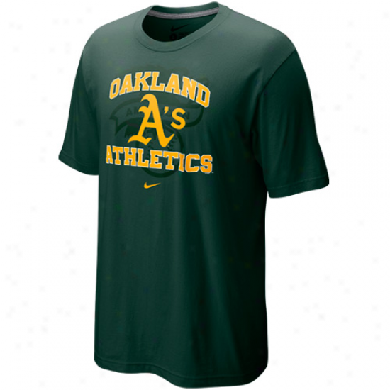 Nike Oakland Athletics Green Team Arch T-shirt